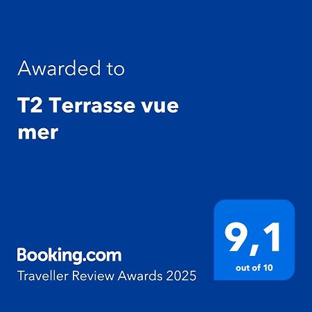 T2 Terrasse Vue Mer Six-Fours-les-Plages Exterior foto